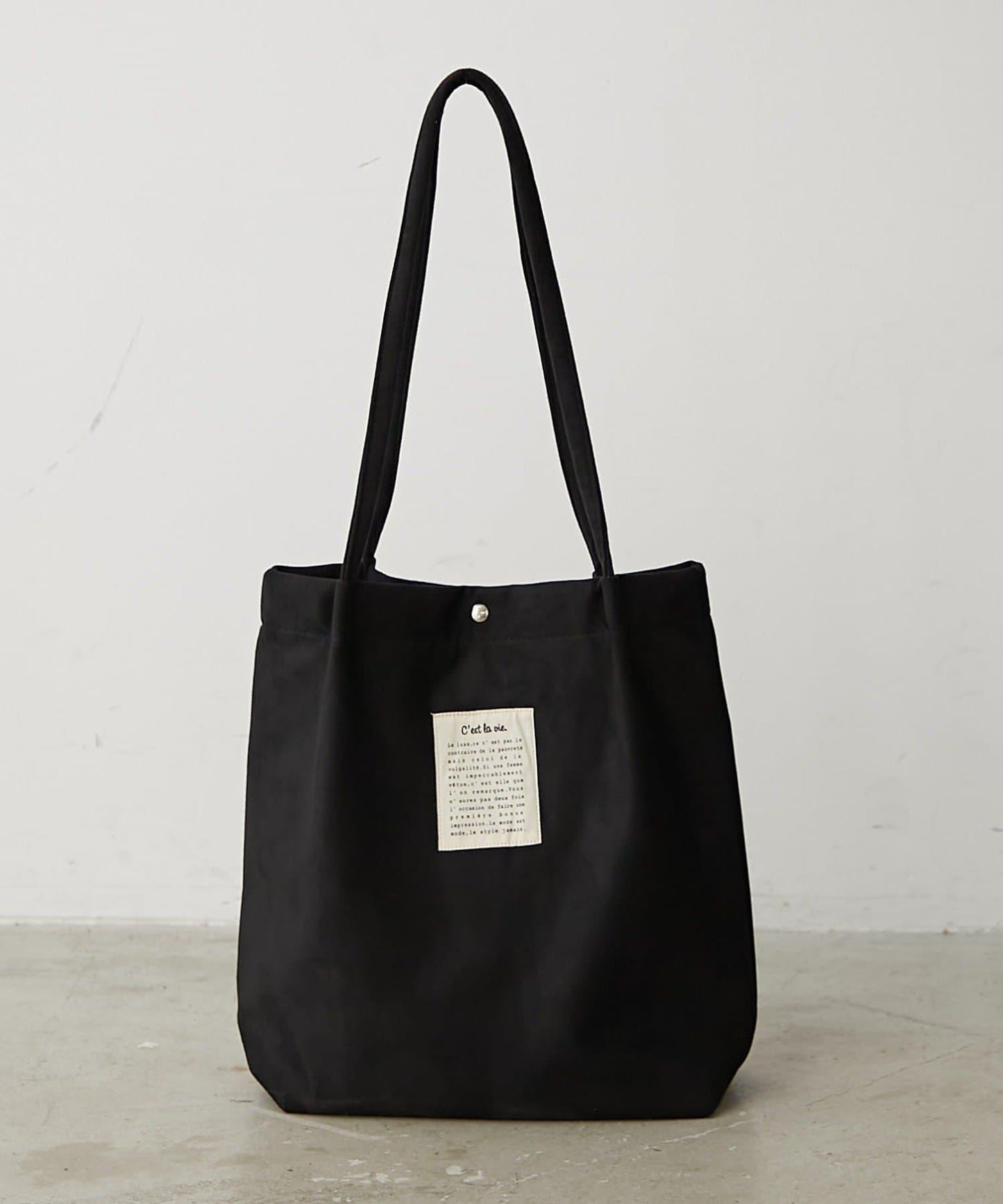 仿麂皮手柄褶皺托特包