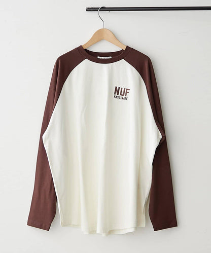 【NUNIFE】插肩袖寬鬆T恤