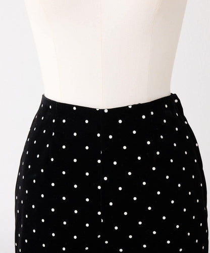 【Seemi.】天鵝絨波點長褲