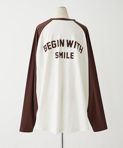 【NUNIFE】插肩袖寬鬆T恤