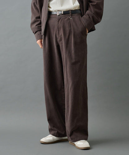 【AW/可成套搭配】生物酶處理磨毛斜紋長褲