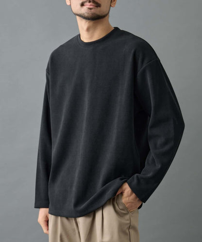 【AW】剪裁絨面套頭衫