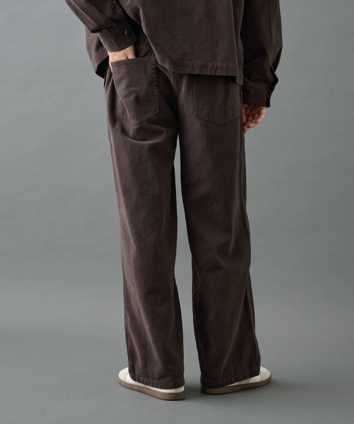 【AW/可成套搭配】生物酶處理磨毛斜紋長褲