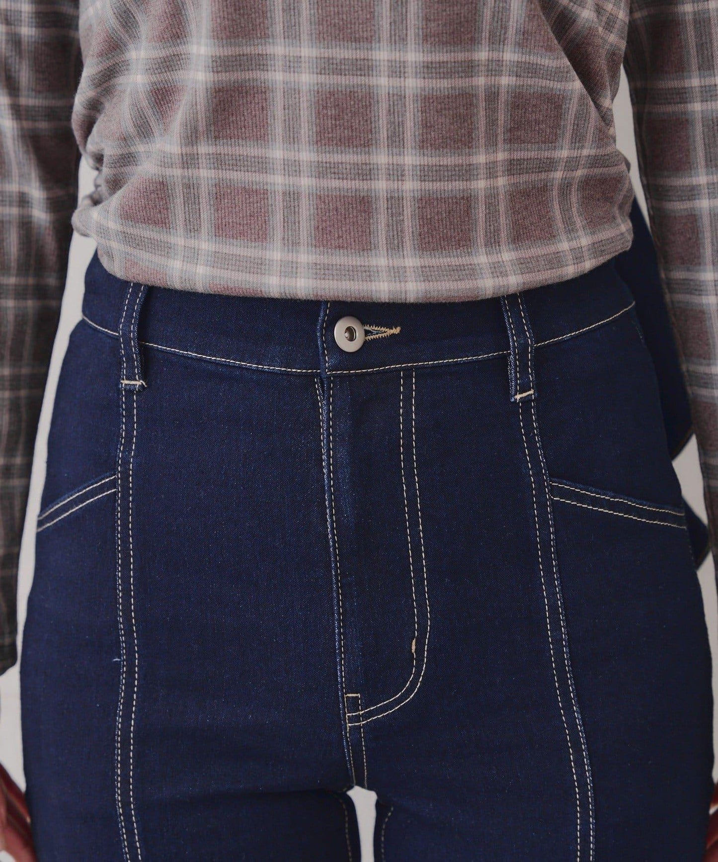 【背面也很可愛】蝴蝶結牛仔喇叭褲