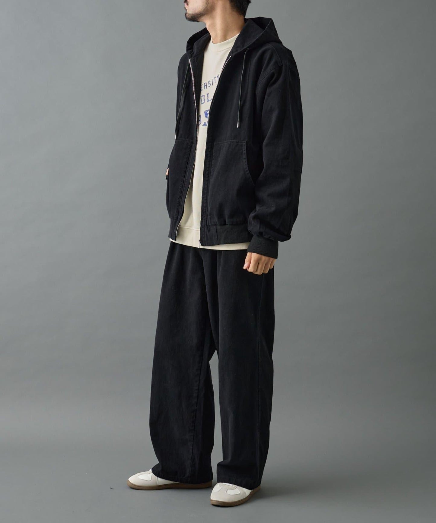 【AW/可成套搭配】生物酶處理磨毛斜紋長褲