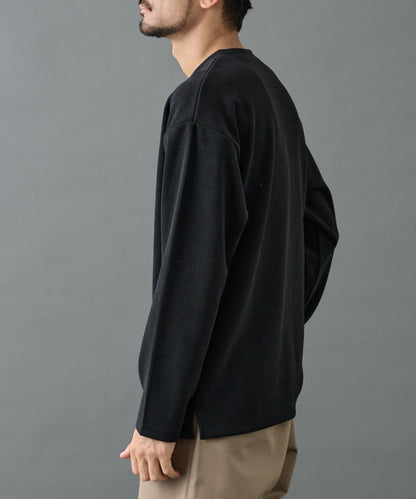 【AW】剪裁絨面套頭衫