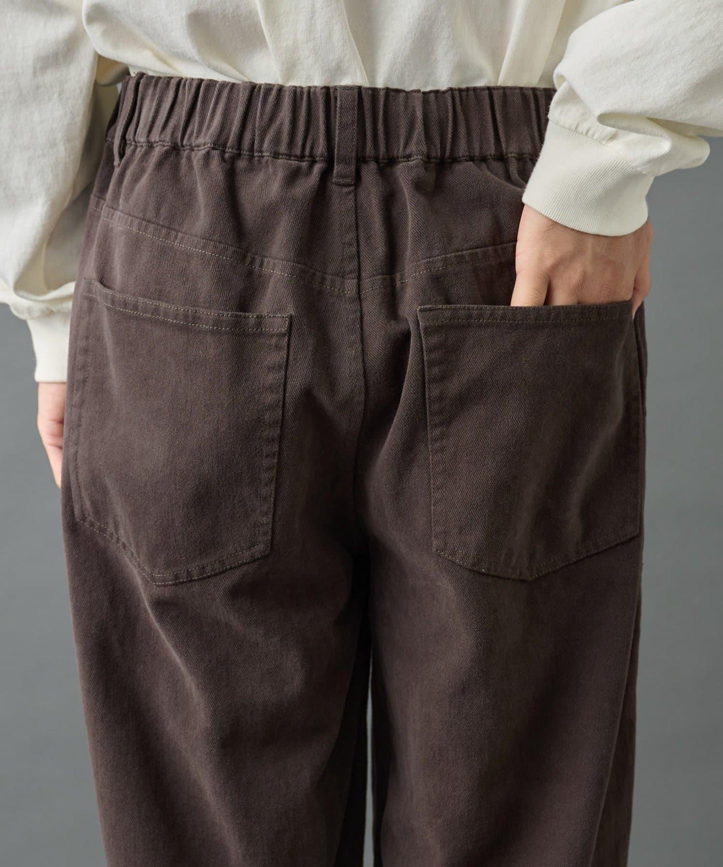 【AW/可成套搭配】生物酶處理磨毛斜紋長褲