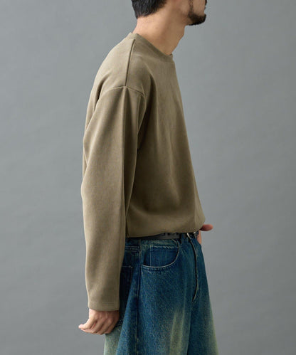 【AW】剪裁絨面套頭衫