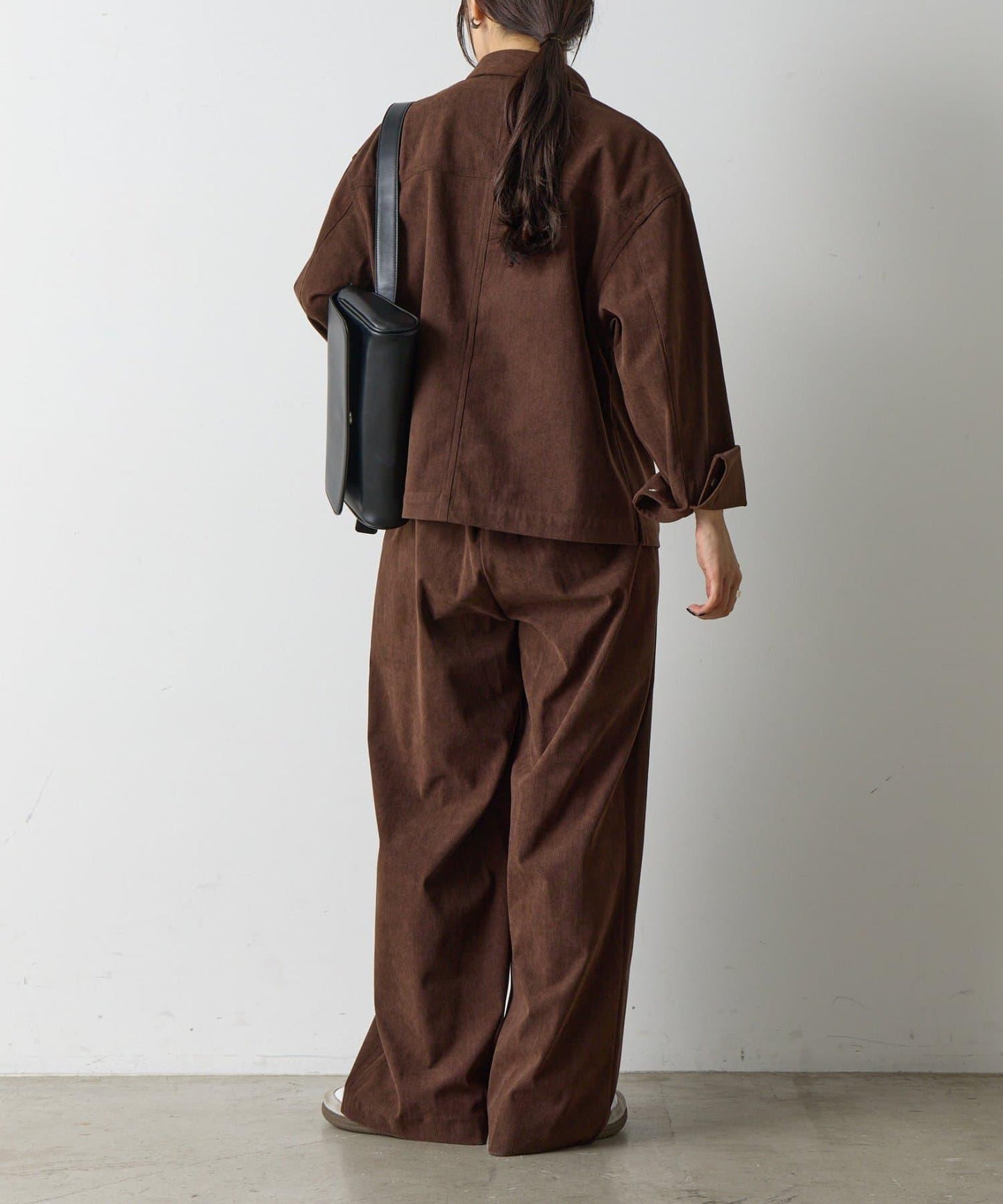 【AW/可搭配套裝】燈芯絨寬腿褲