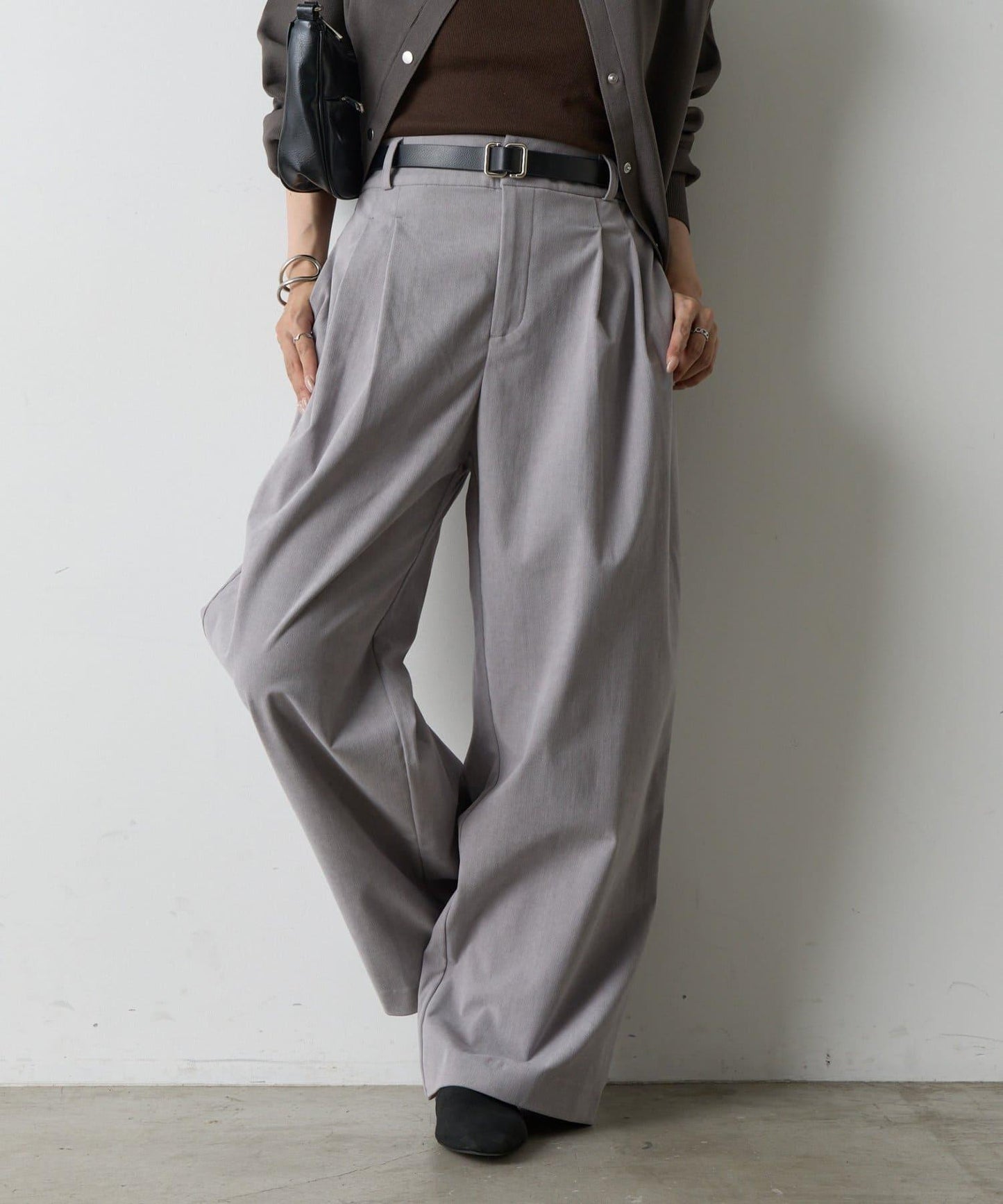 【AW/可搭配套裝】燈芯絨寬腿褲