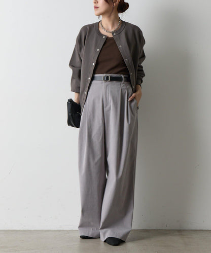 【AW/可搭配套裝】燈芯絨寬腿褲