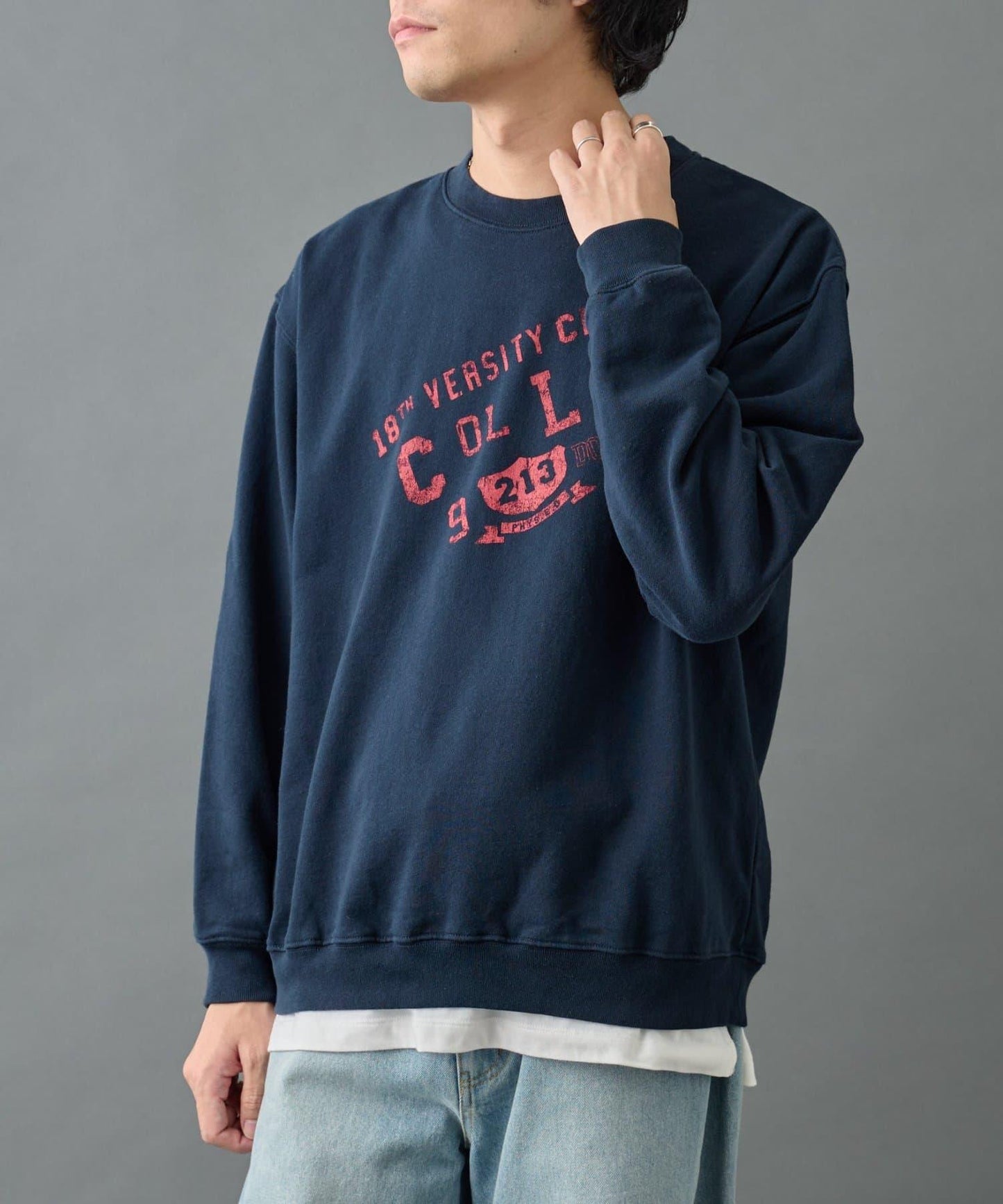 【AW】復古做舊學院風衛衣