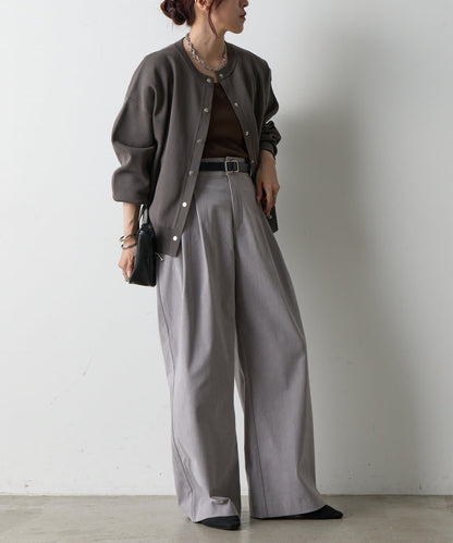 【AW/可搭配套裝】燈芯絨寬腿褲