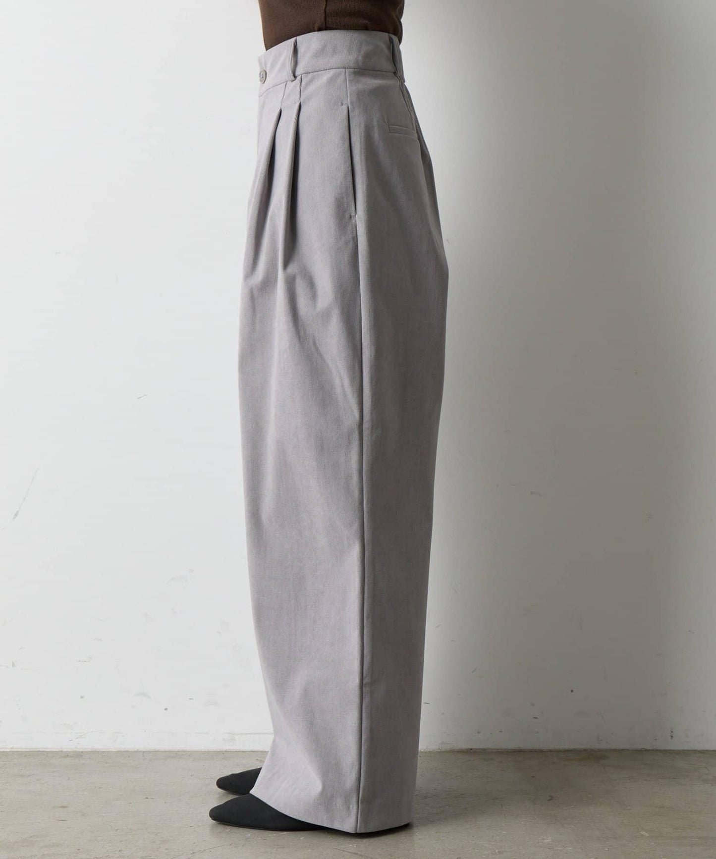 【AW/可搭配套裝】燈芯絨寬腿褲