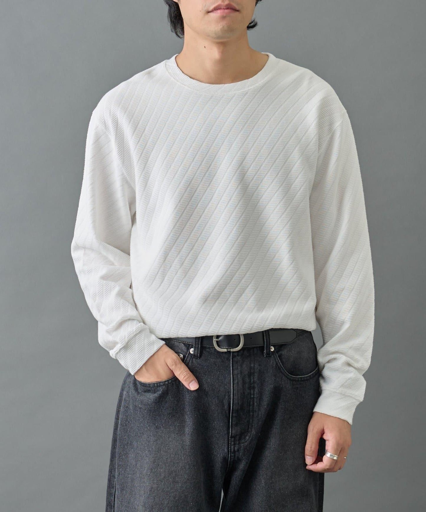 【AW】提花長袖T恤