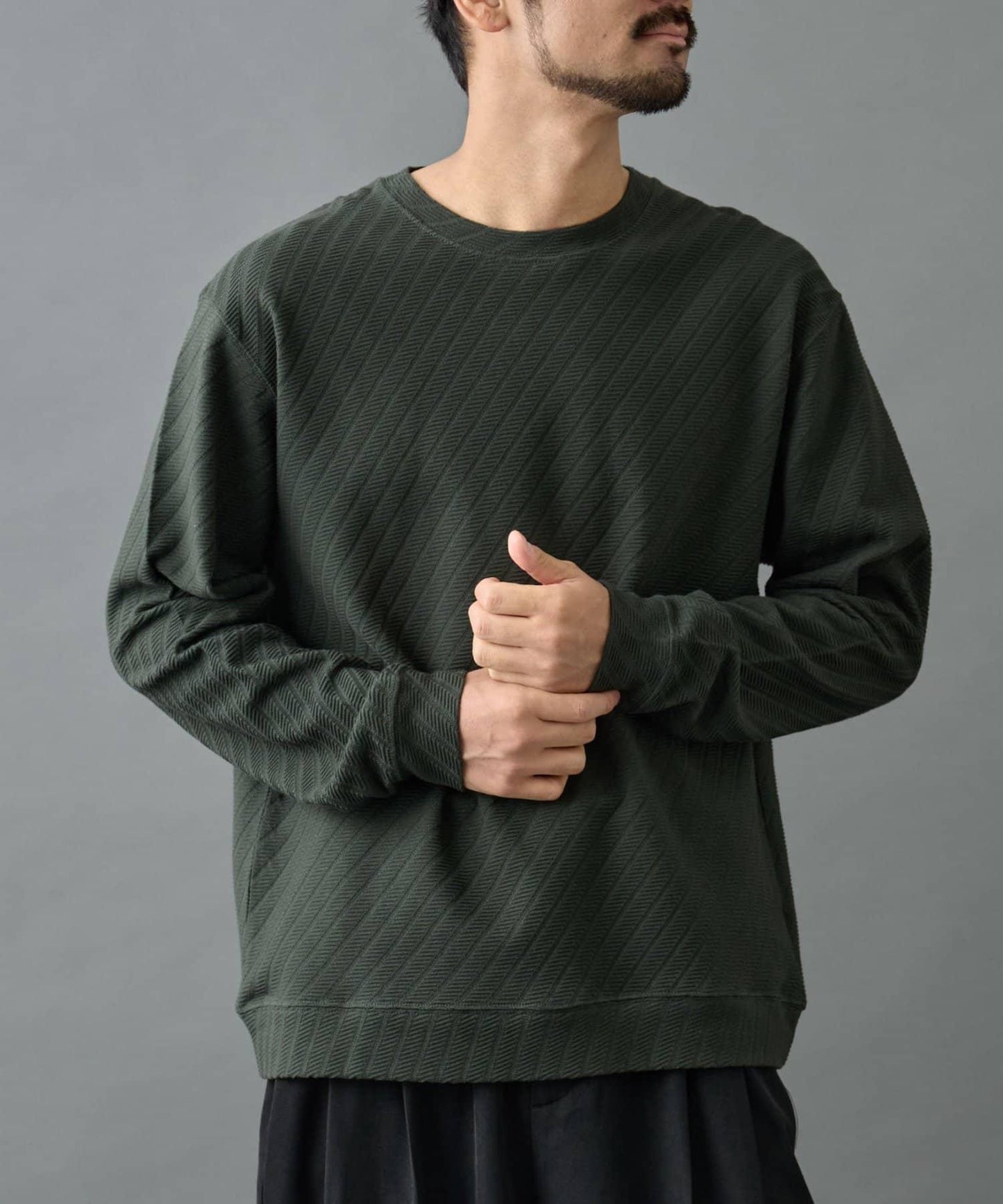 【AW】提花長袖T恤