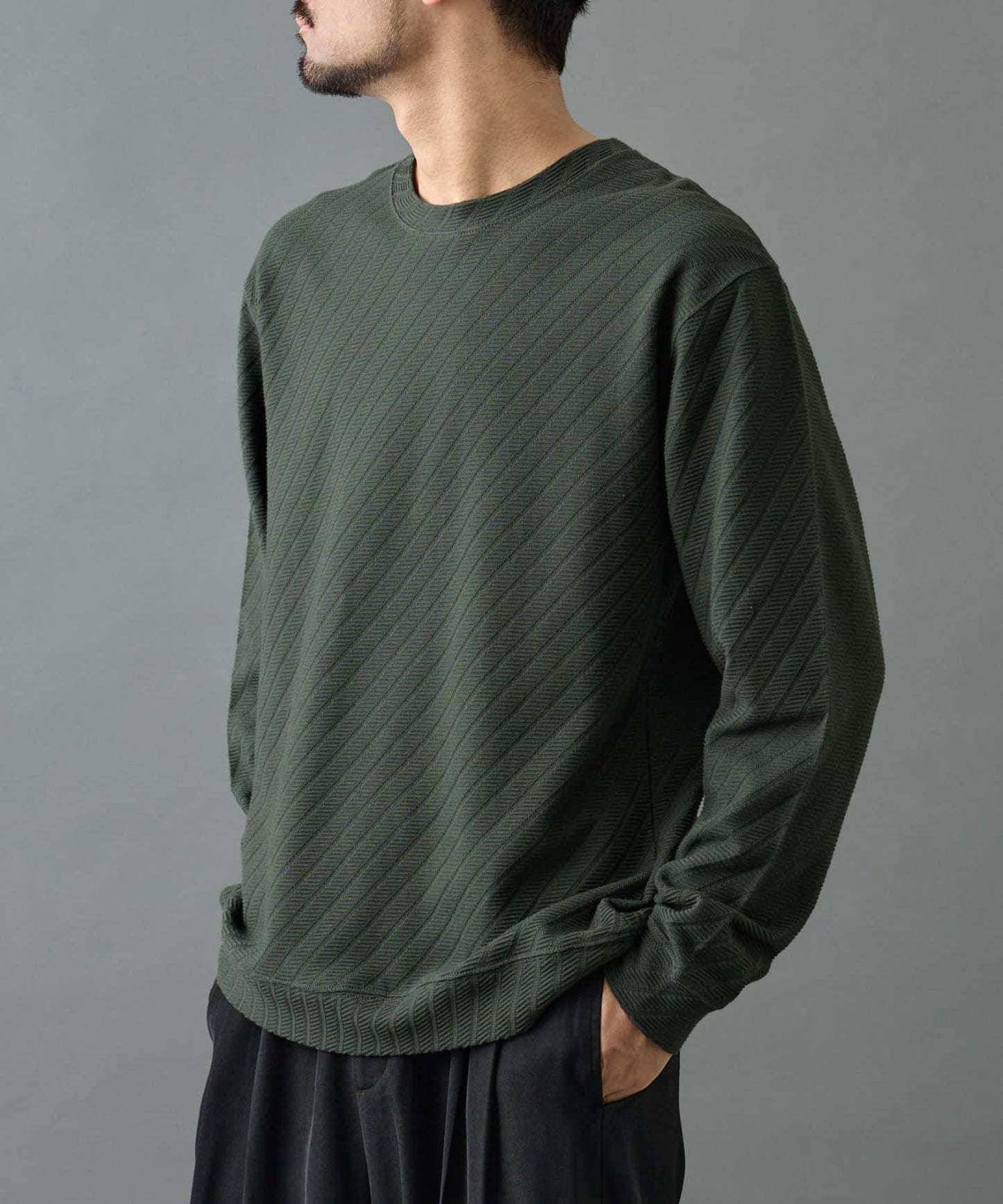 【AW】提花長袖T恤