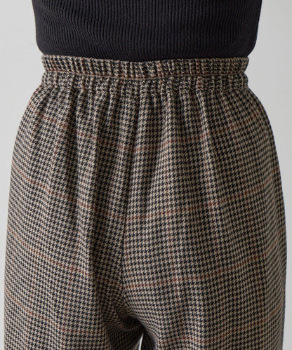 【AW/可搭配套裝】TR格紋雙褶直筒褲