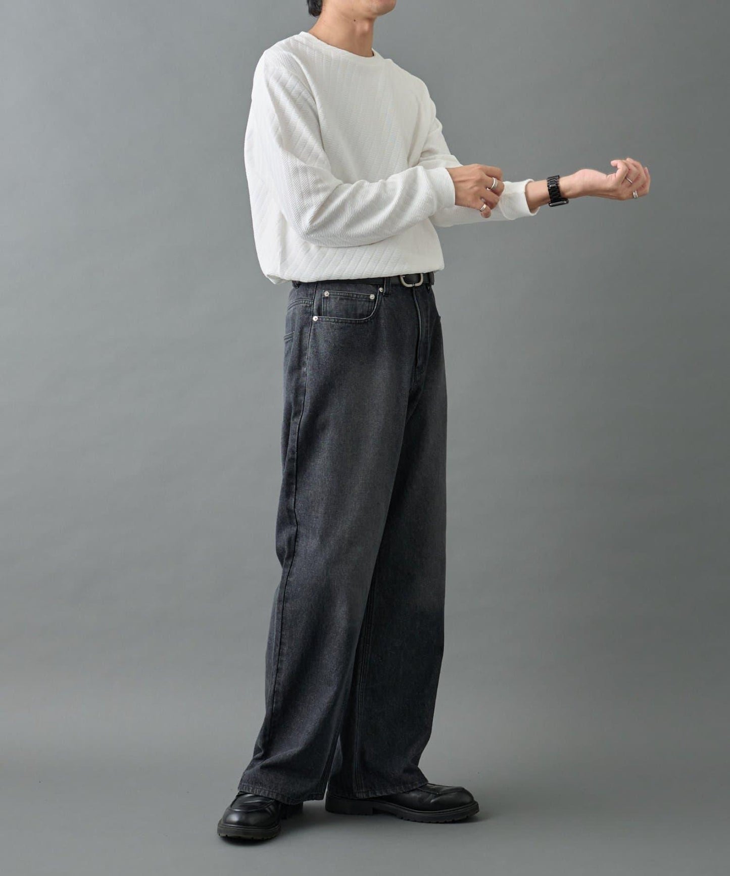 【AW】提花長袖T恤