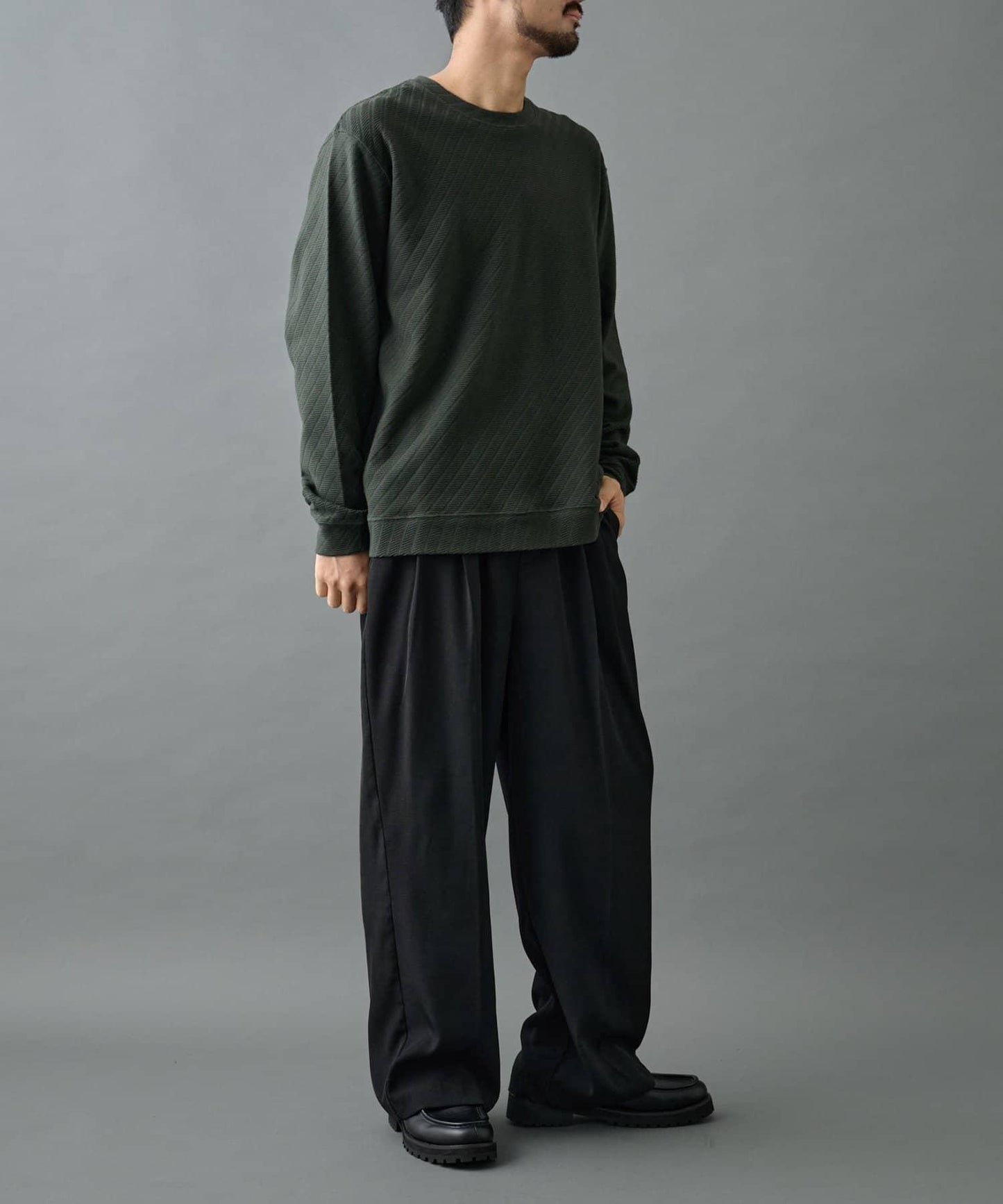 【AW】提花長袖T恤