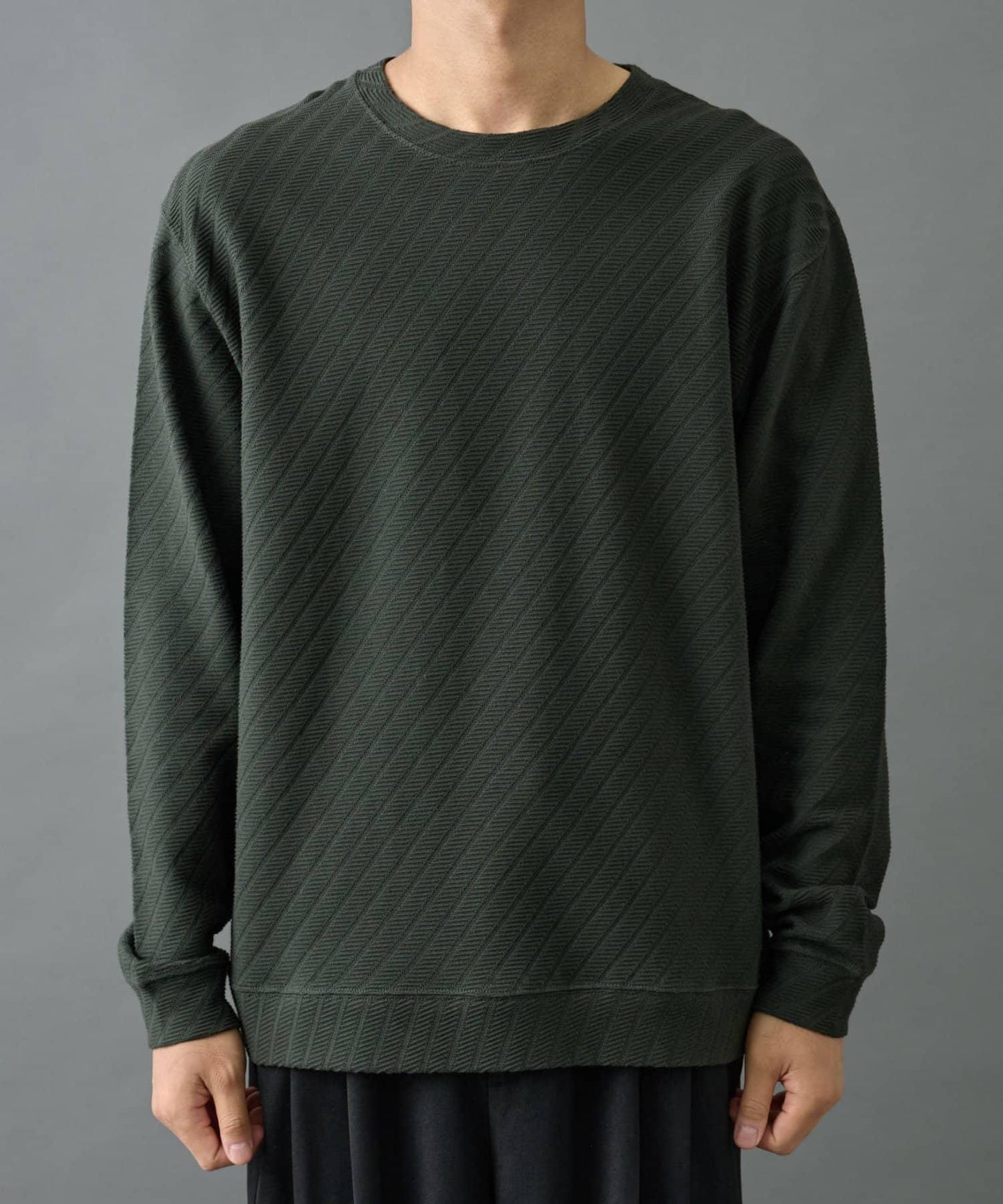 【AW】提花長袖T恤