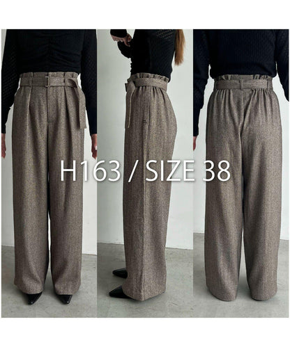 【CAPRICIEUX LE'MAGE】腰帶套裝斑點休閒褲