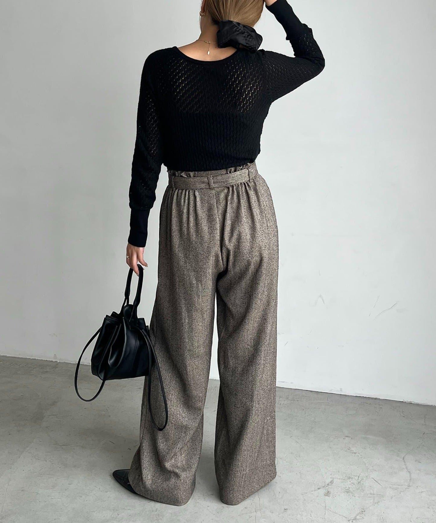 【CAPRICIEUX LE'MAGE】腰帶套裝斑點休閒褲