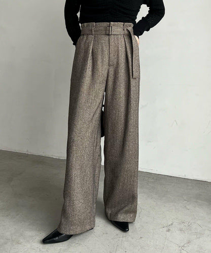 【CAPRICIEUX LE'MAGE】腰帶套裝斑點休閒褲