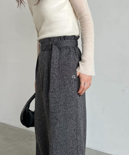 【CAPRICIEUX LE'MAGE】腰帶套裝斑點休閒褲