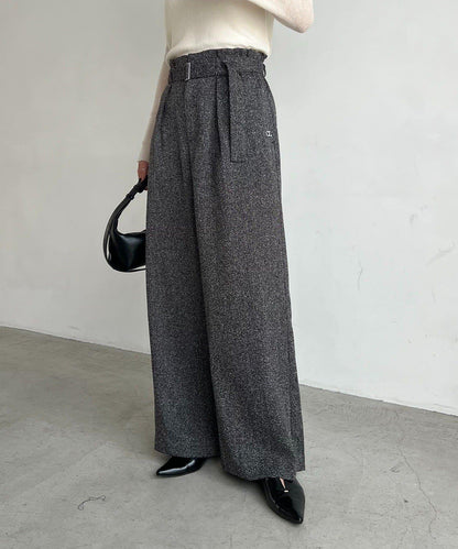 【CAPRICIEUX LE'MAGE】腰帶套裝斑點休閒褲