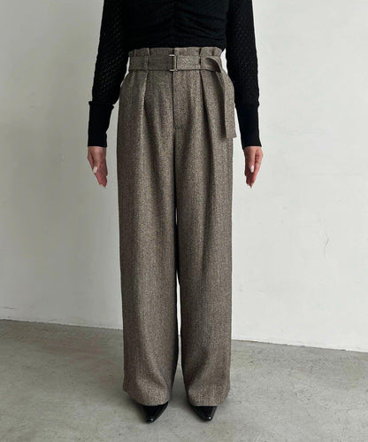 【CAPRICIEUX LE'MAGE】腰帶套裝斑點休閒褲