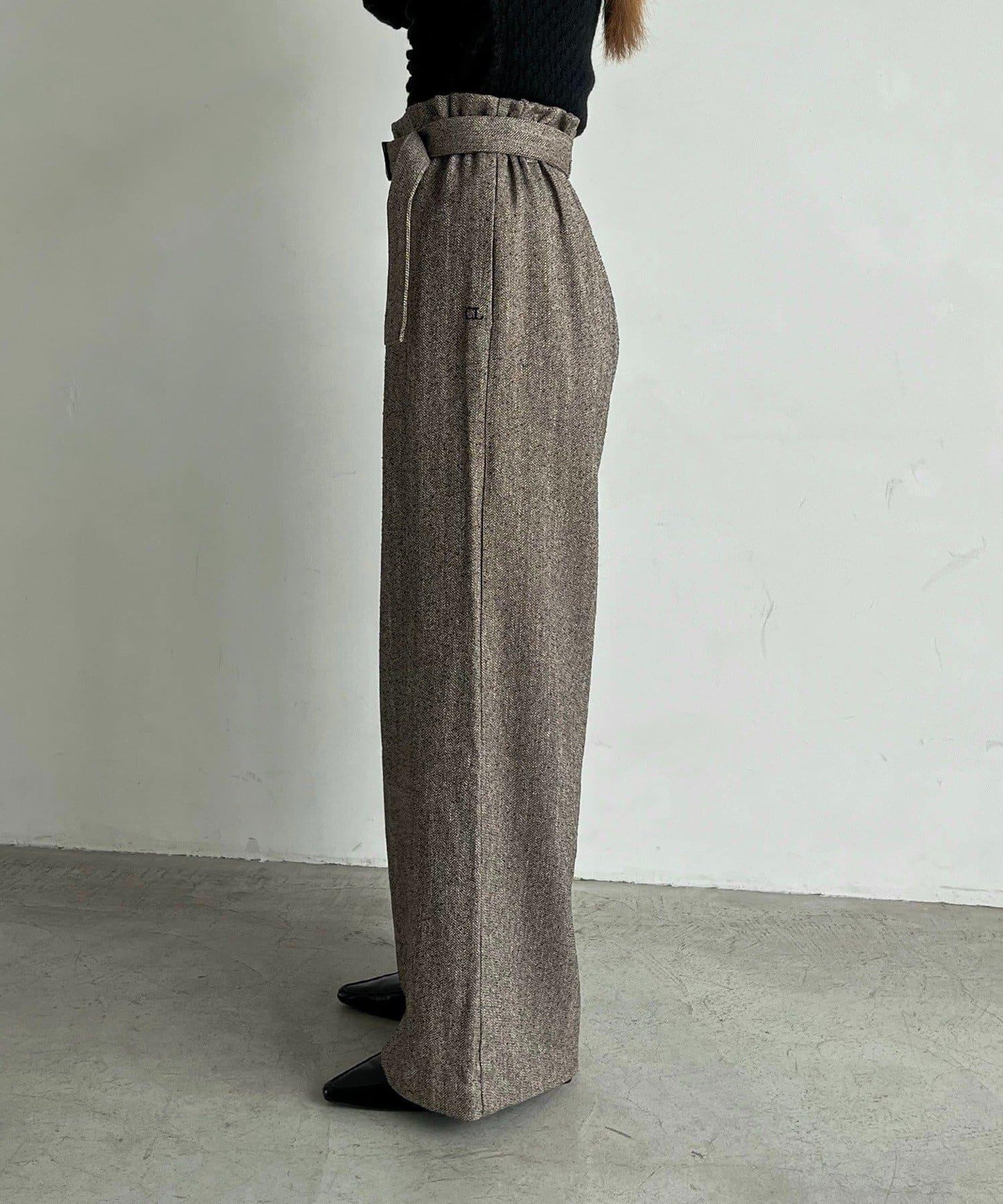 【CAPRICIEUX LE'MAGE】腰帶套裝斑點休閒褲