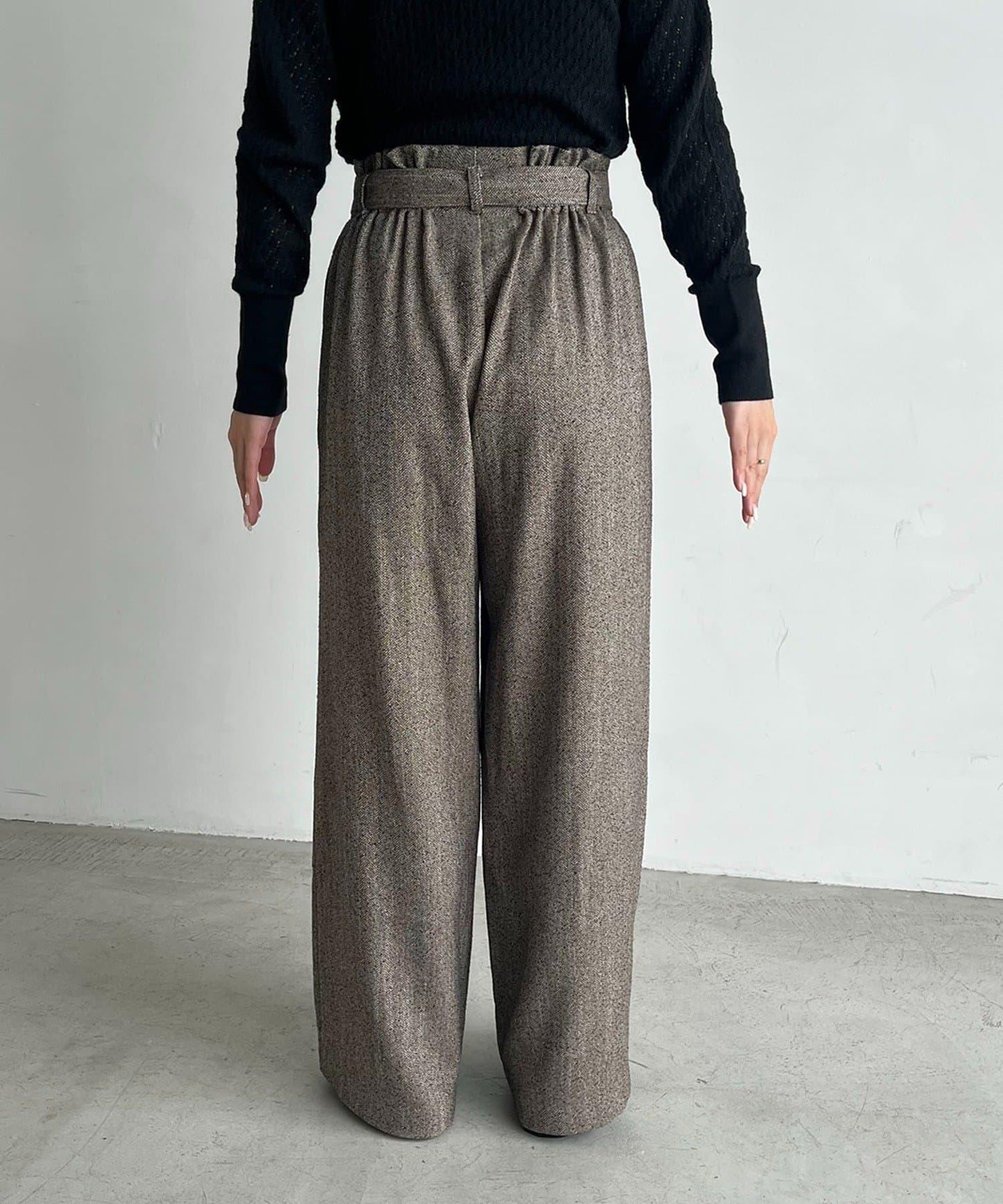 【CAPRICIEUX LE'MAGE】腰帶套裝斑點休閒褲