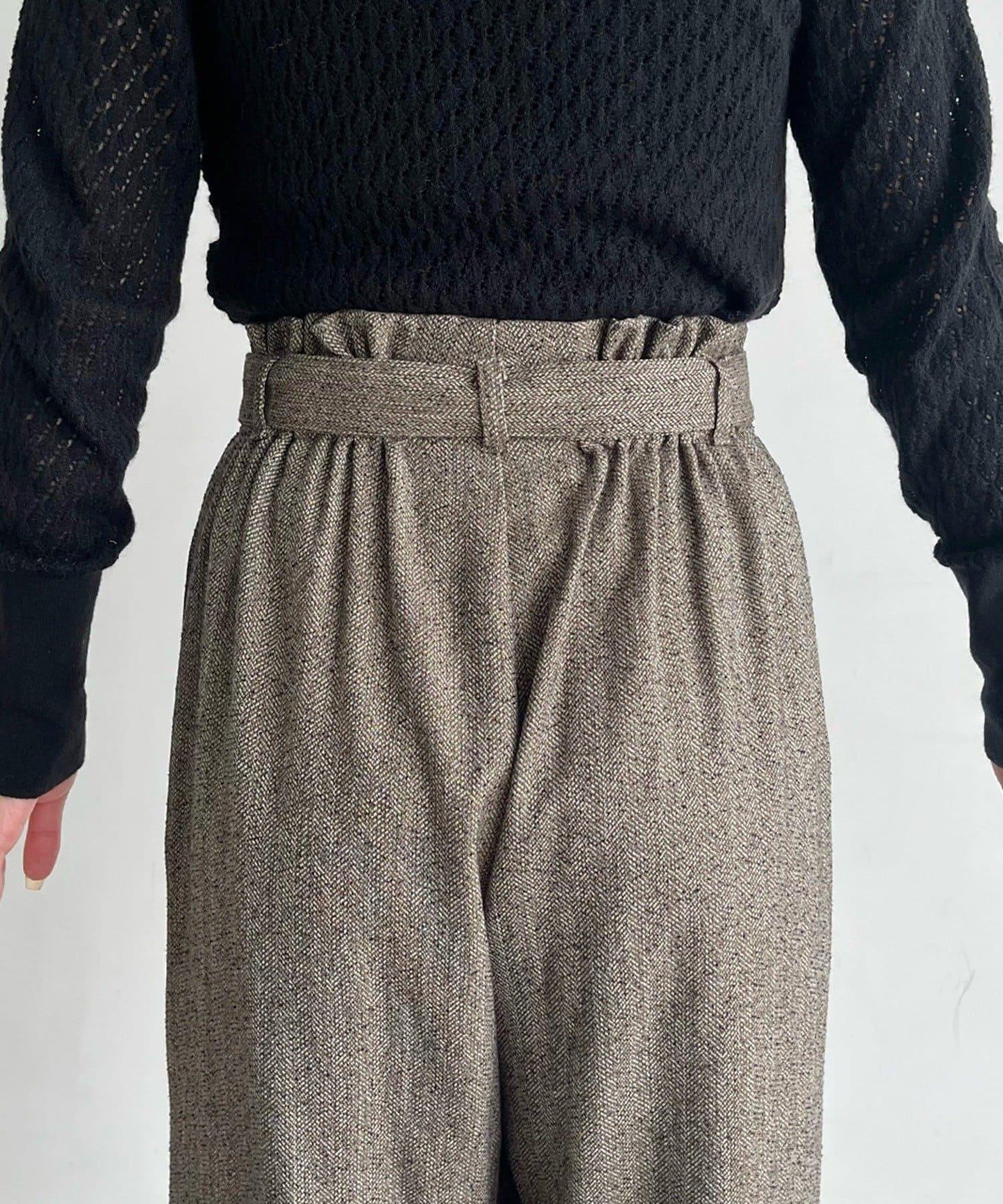 【CAPRICIEUX LE'MAGE】腰帶套裝斑點休閒褲