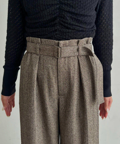 【CAPRICIEUX LE'MAGE】腰帶套裝斑點休閒褲