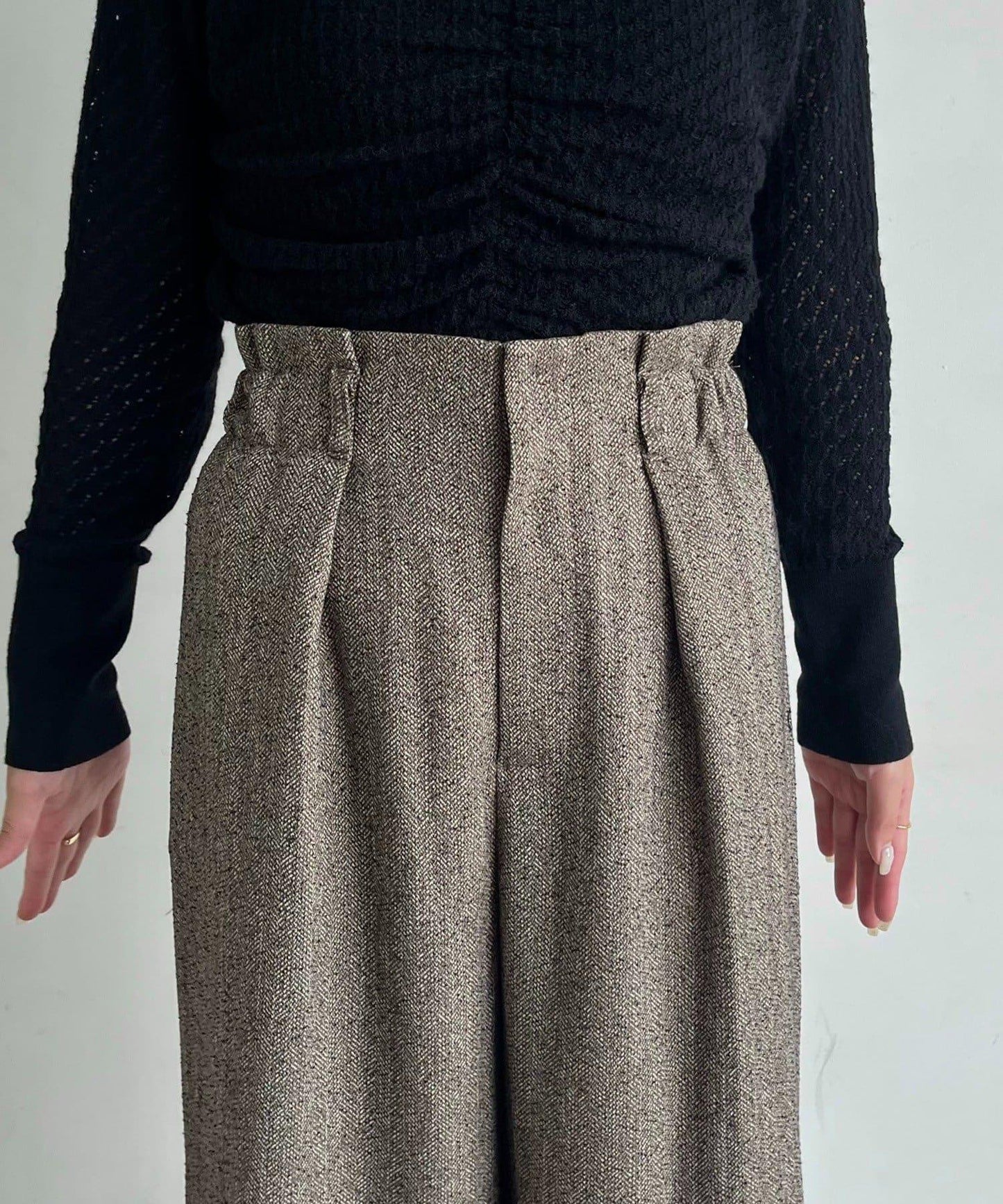 【CAPRICIEUX LE'MAGE】腰帶套裝斑點休閒褲