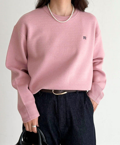 FR刺繡衛衣針織套頭衫