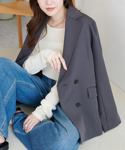 【Discoat】雙排扣西裝外套