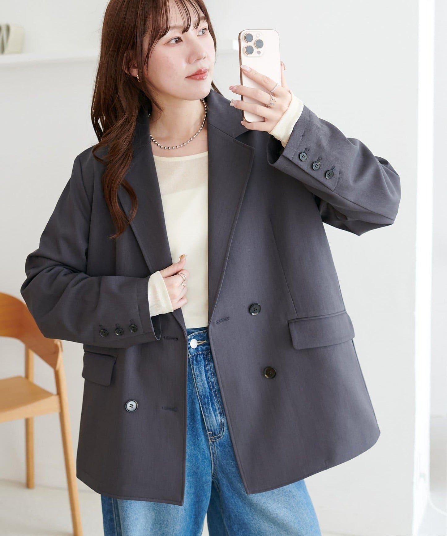 【Discoat】雙排扣西裝外套