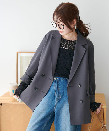 【Discoat】雙排扣西裝外套