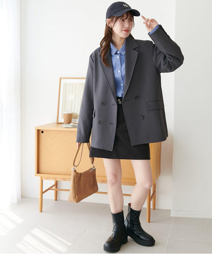 【Discoat】雙排扣西裝外套