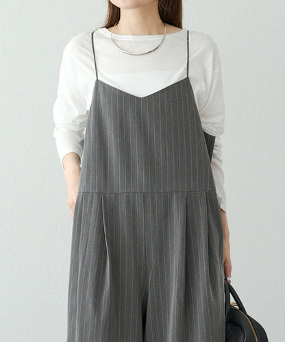 【套裝可搭配】雙褶彈力揹帶褲