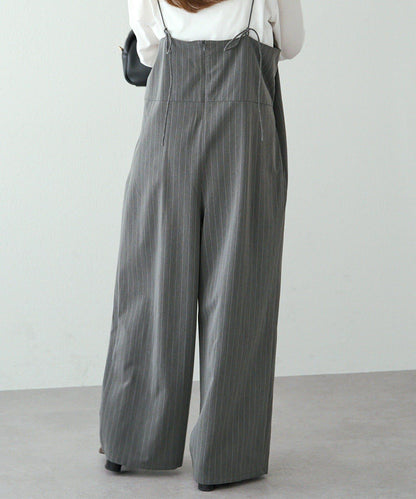 【套裝可搭配】雙褶彈力揹帶褲