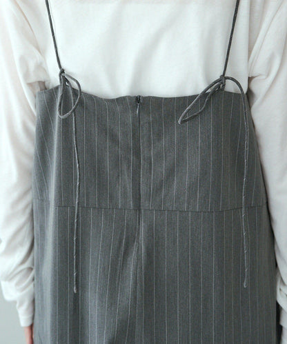 【套裝可搭配】雙褶彈力揹帶褲