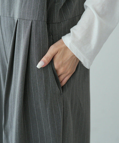 【套裝可搭配】雙褶彈力揹帶褲