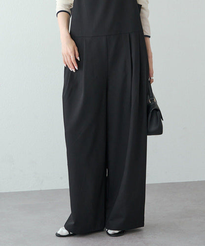 【套裝可搭配】雙褶彈力揹帶褲