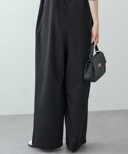 【套裝可搭配】雙褶彈力揹帶褲