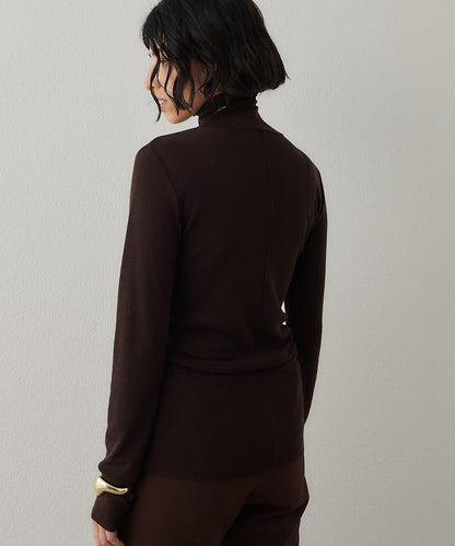 羊毛混紡高領套頭衫