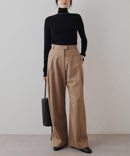 羊毛混紡高領套頭衫