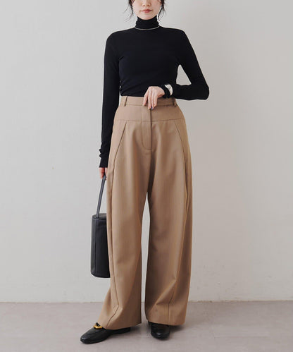 羊毛混紡高領套頭衫